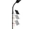 OttLite Black Dual Shade LED Floor Lamp with USB Charging Station